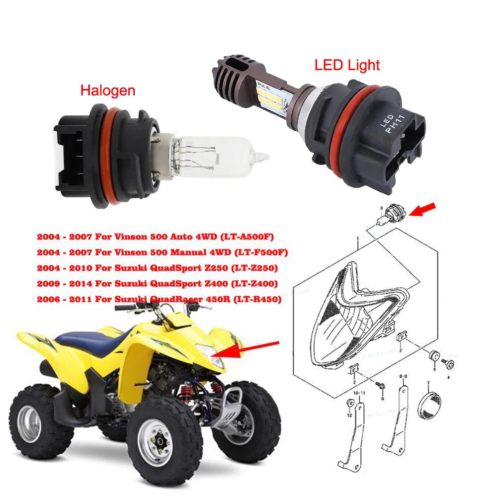 ATV  ȭƮ  ο  LED Ʈ ҷΰ , Ű 彺 Z250 LTZ 250 Z400 LT-Z400 LTR 450 巹̼ 450R 